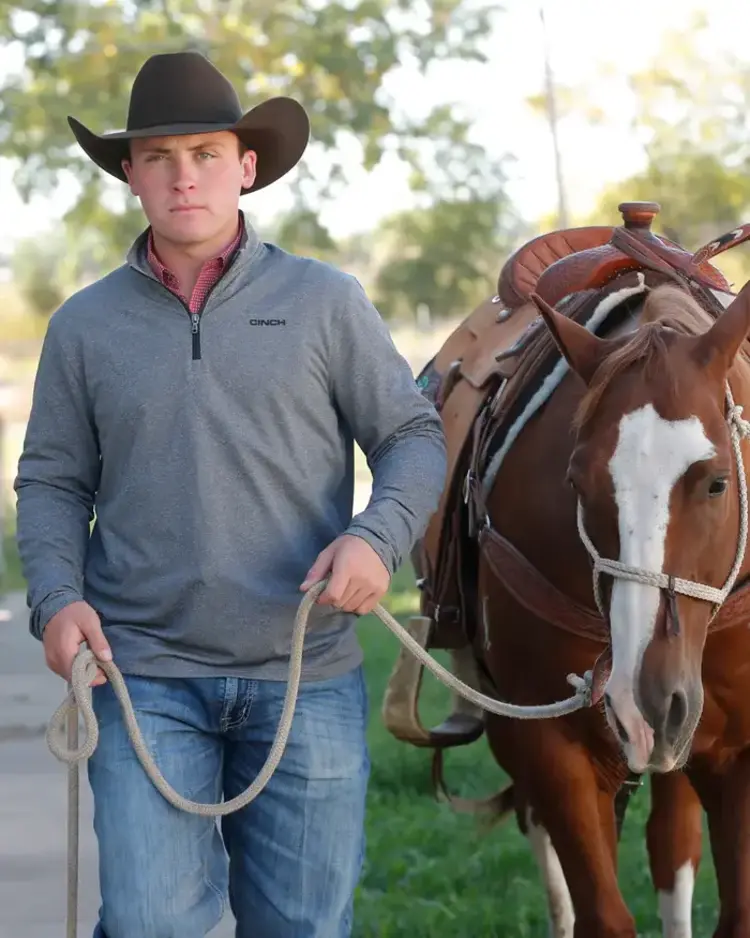 Cinch Arenaflex 1/4 Zip Pullover Charcoal
