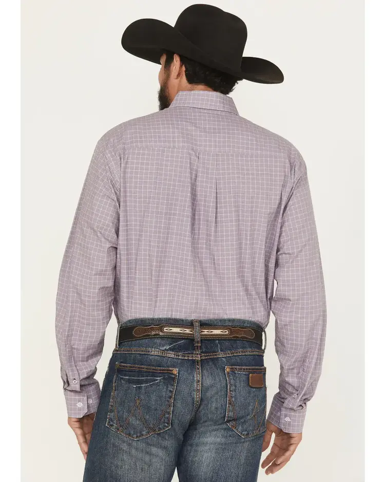 Cinch Plaid Button Down Lilac