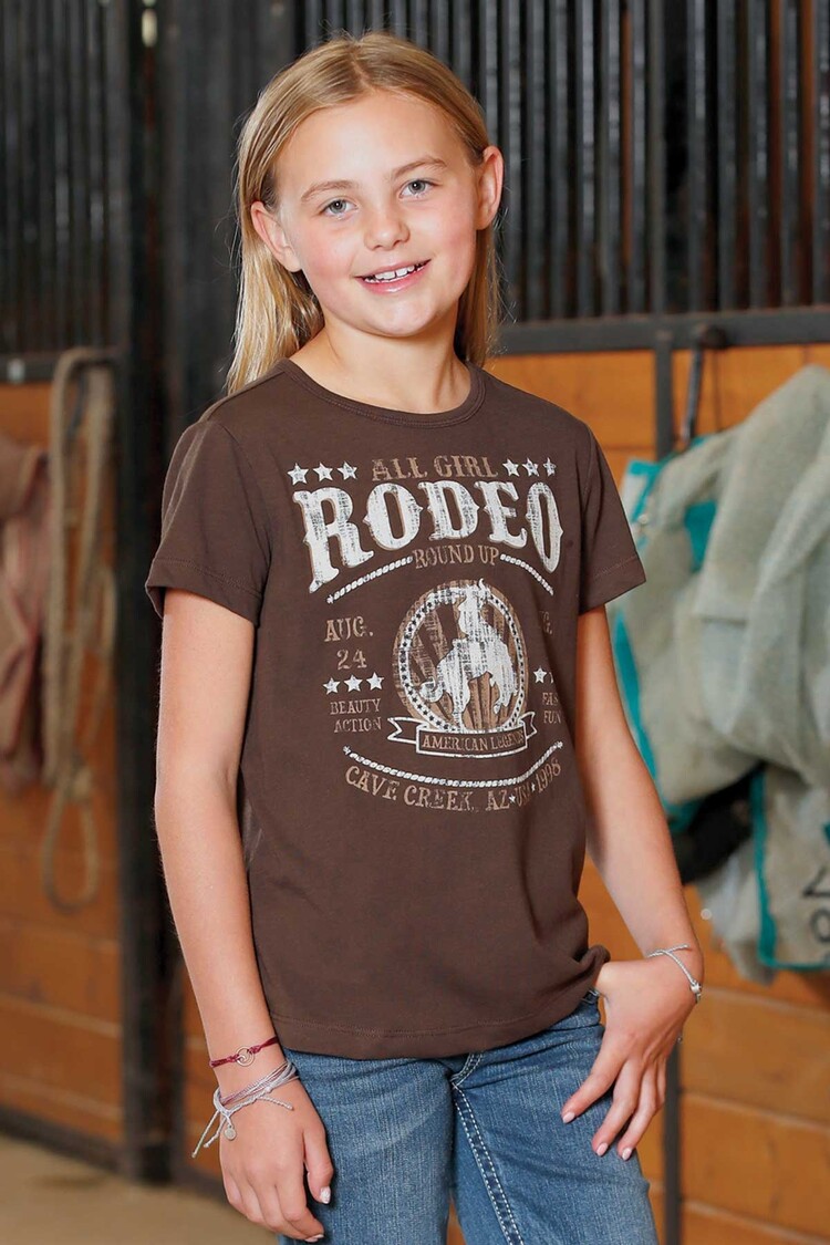 Cruel Denim All Girl Round Up Tee Brown