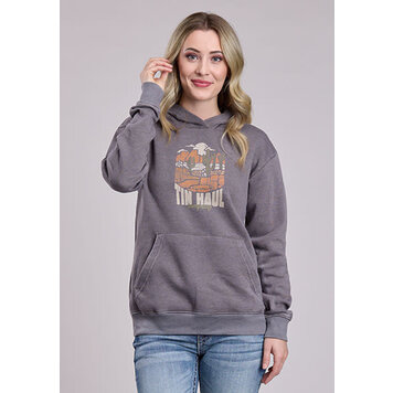 Tin Haul Desert Scene Graphic Hoodie Grey