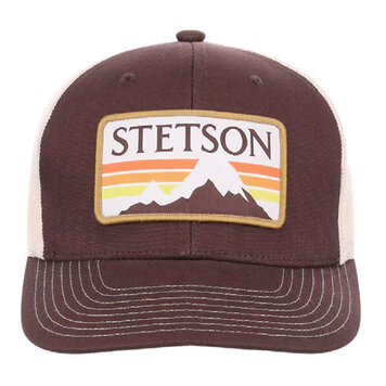 Stetson Glacier Mountain Patch Cap Brown