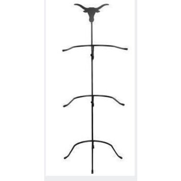 3 Tier Longhorn Metal Hat Rack
