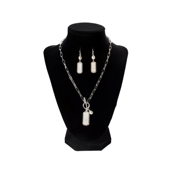 Blazin Roxx White Opal Stones Set