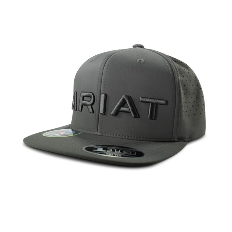 Ariat Accessories Two Tone Grey Flat Brim Cap