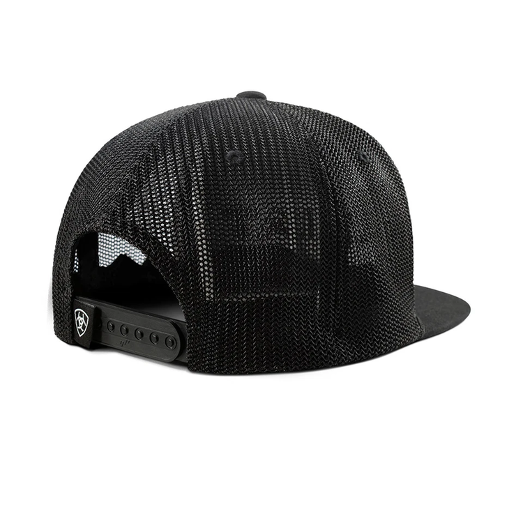 Ariat Accessories Embroidered Logo Flat Brim Cap Black