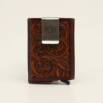 3D Belt Floral Embossed Smart Wallet