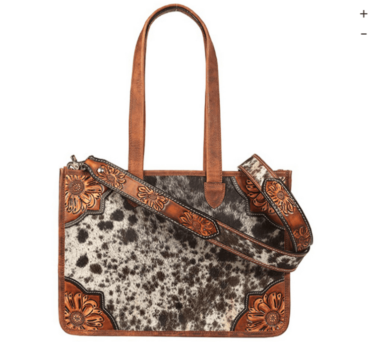 Angel Ranch Hair On Crossbody Tote