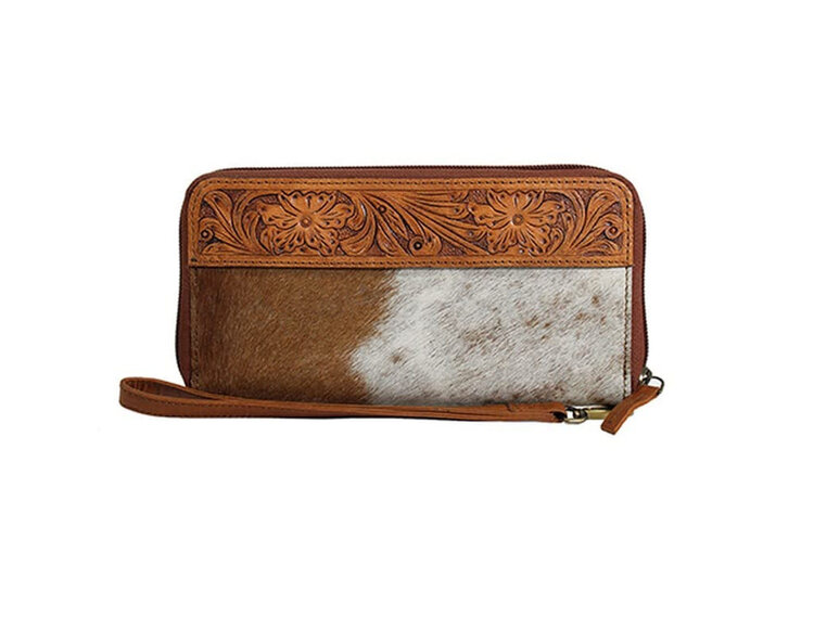 Nocona Kimberly Hair On Zipper Wallet