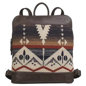 Nocona Jolene Southwest Backpack Chocolate