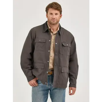 Wrangler Lined Zip Barn Coat Raven
