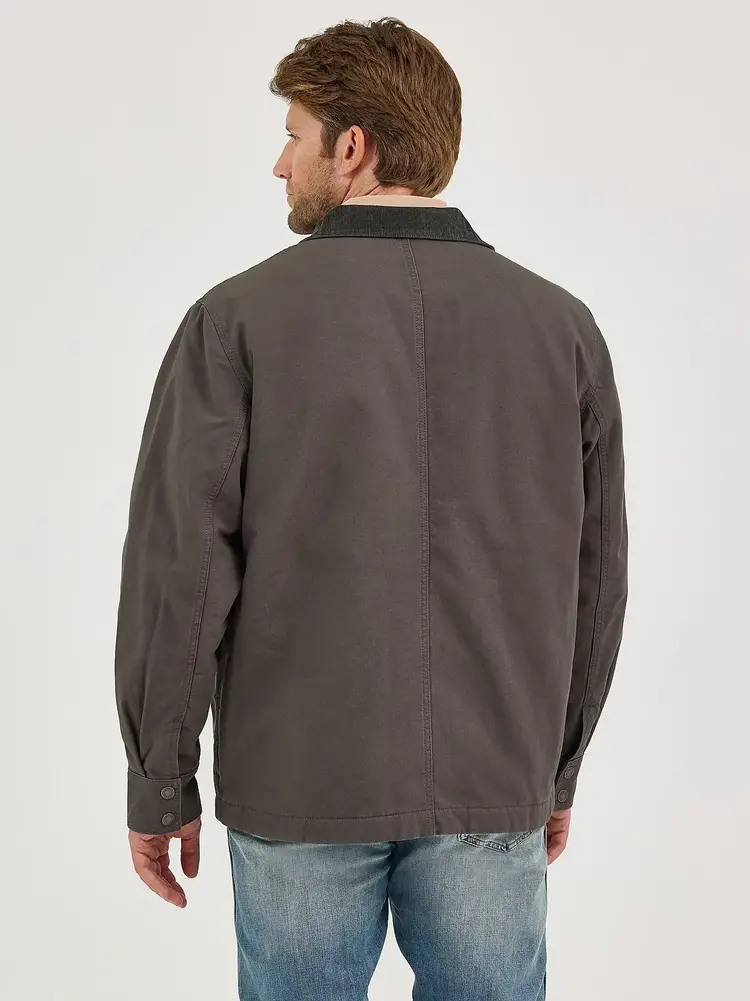 Wrangler Lined Zip Barn Coat Raven