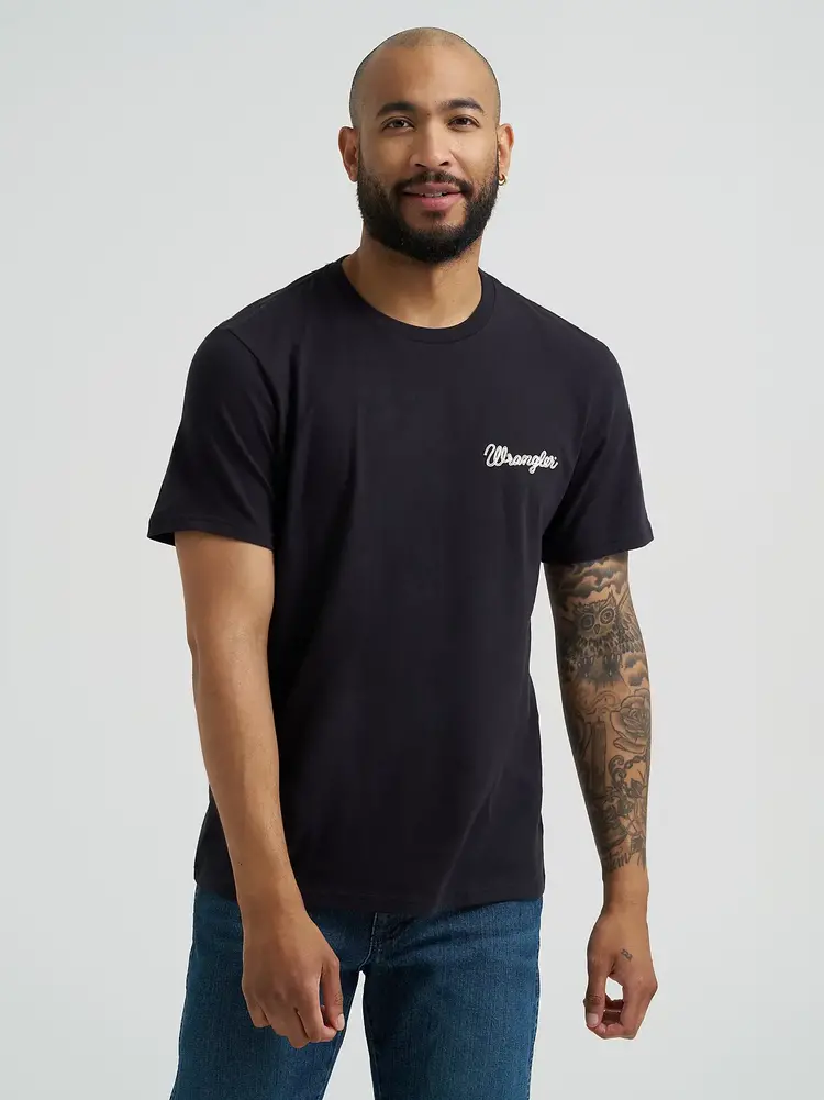 Wrangler Neon Steer Graphic Tee Black