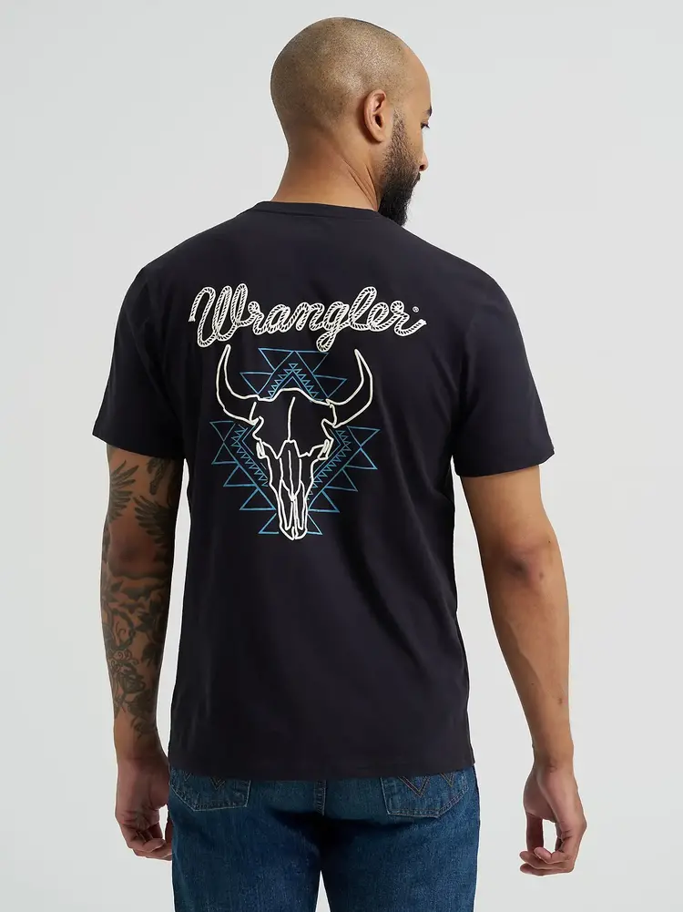 Wrangler Neon Steer Graphic Tee Black