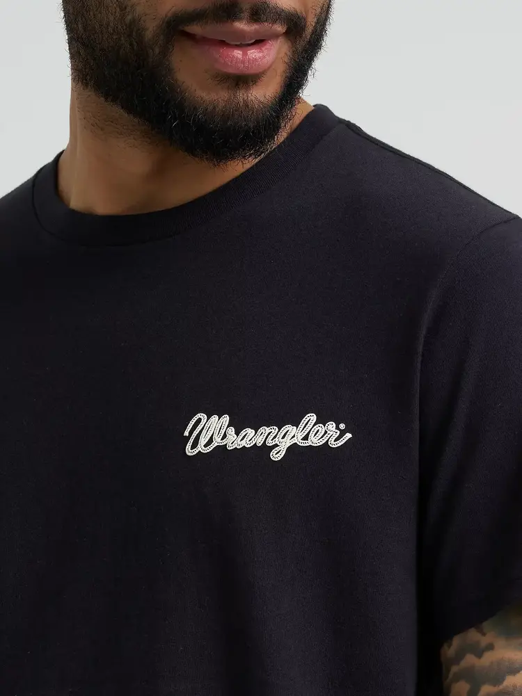 Wrangler Neon Steer Graphic Tee Black