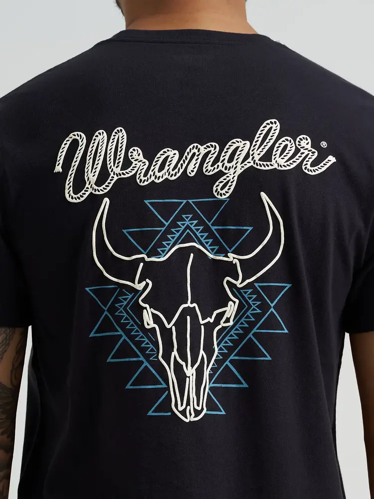 Wrangler Neon Steer Graphic Tee Black