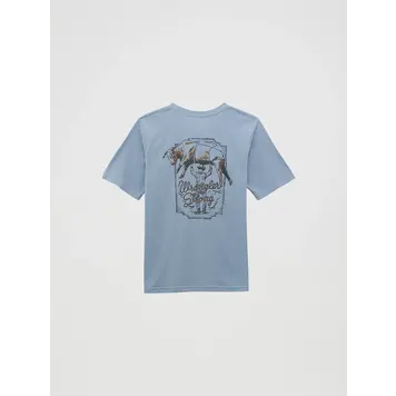 Wrangler Youth Wrangler Strong Tee Blue