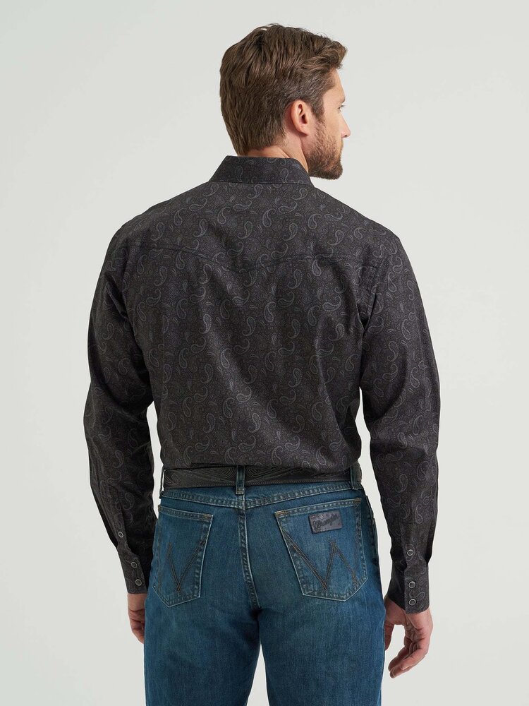 Wrangler 20X Advanced Comfort Snap Black Paisley