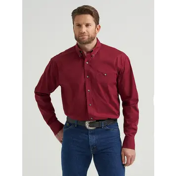 Wrangler George Strait One Pocket Button Burgundy Wine