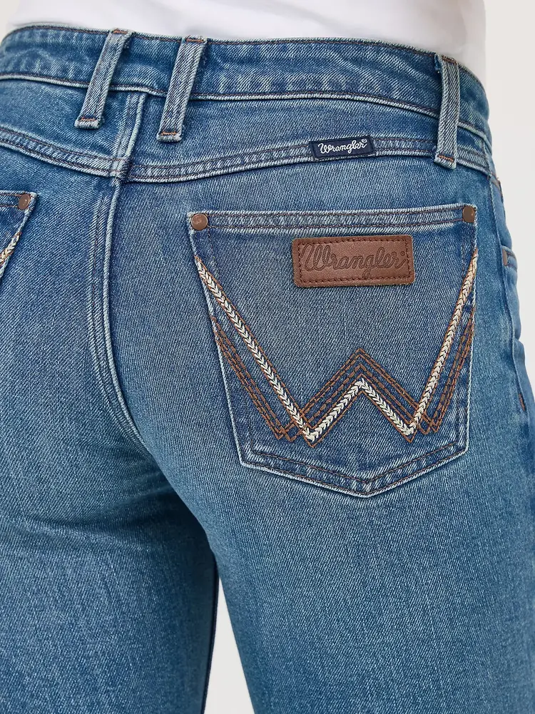 Wrangler Retro Mae Mid Rise Bootcut Dahlia