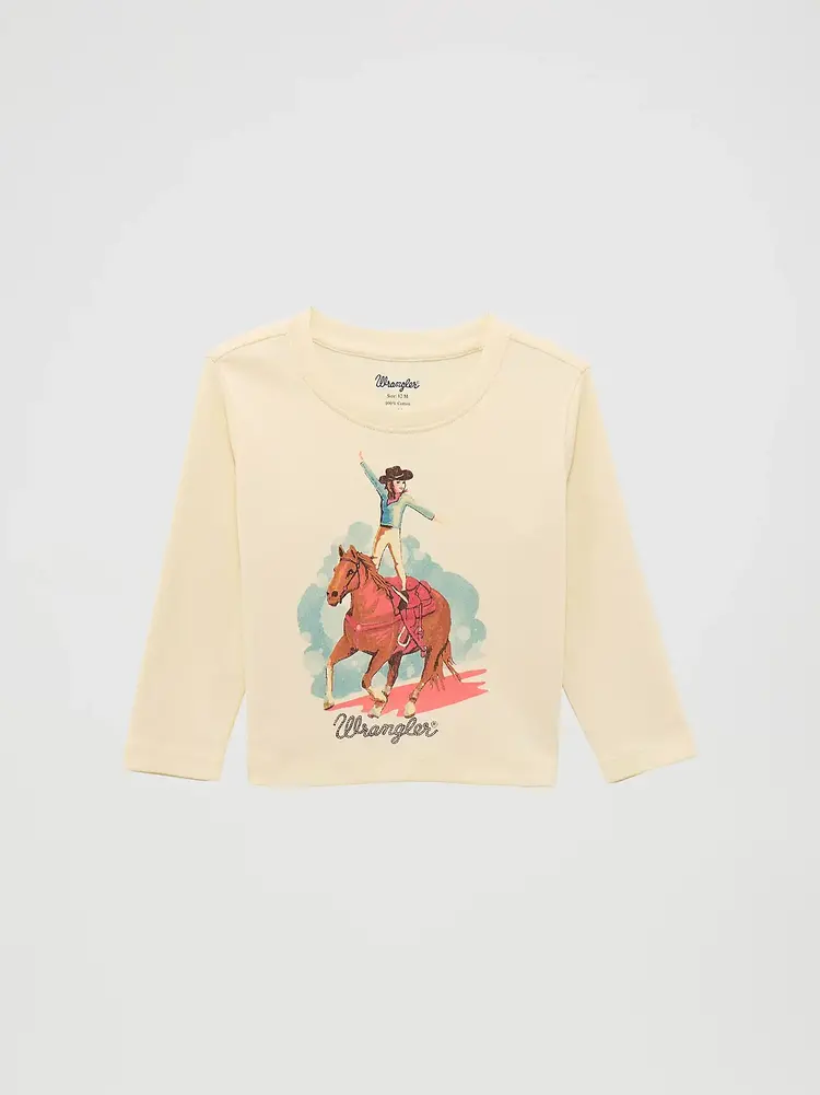 Wrangler Infant Toddle Tee Cowgirl White