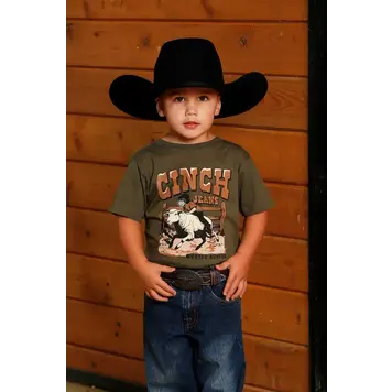 Cinch Toddler Mutton Buster Tee Olive