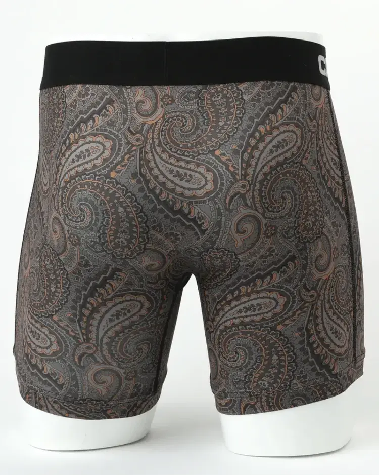 Cinch 6" Brown Paisley Boxer Briefs