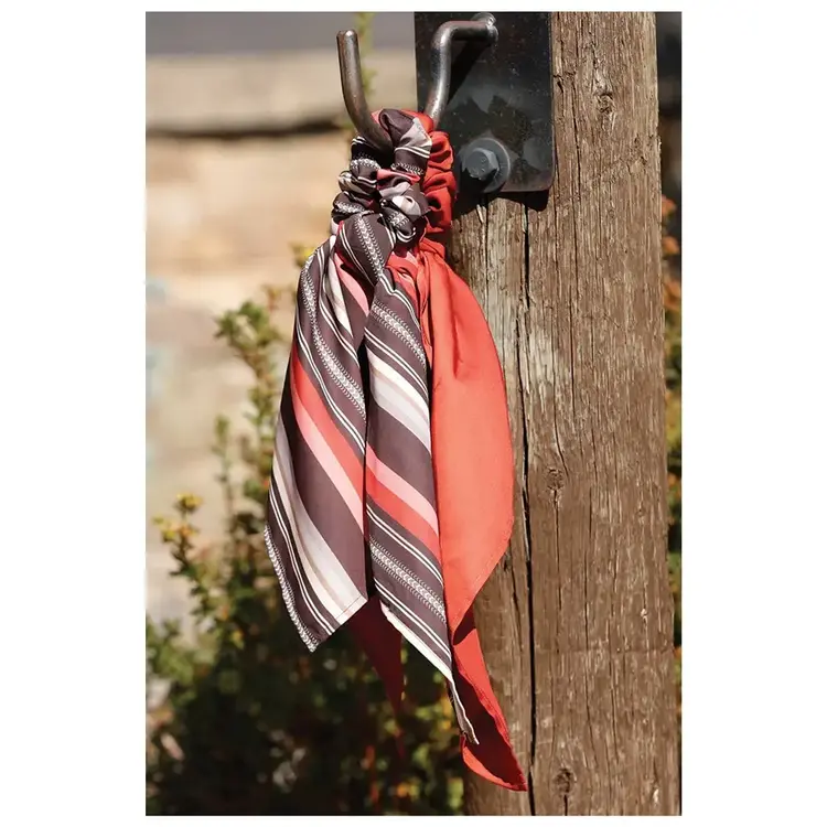 Cruel Denim Scrunchie Wild Rag Bundle Rust Brown