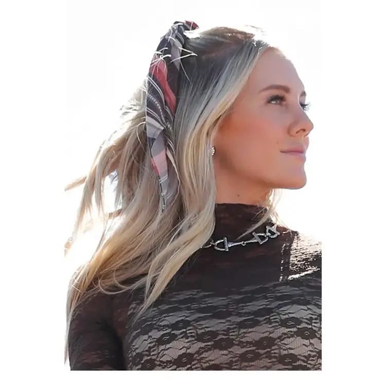 Cruel Denim Scrunchie Wild Rag Bundle Rust Brown