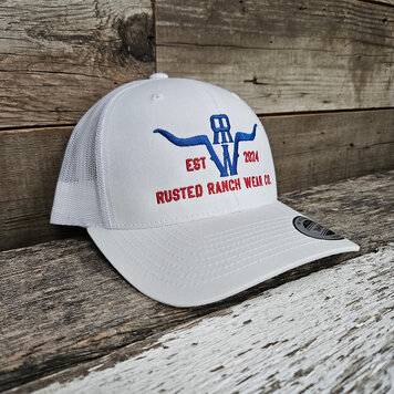 Rusted Ranch Wear RRW Cap White/Blue/Red