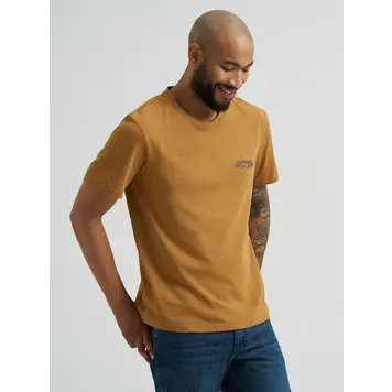 Wrangler Bucking Horse Tee Tabaco Brown