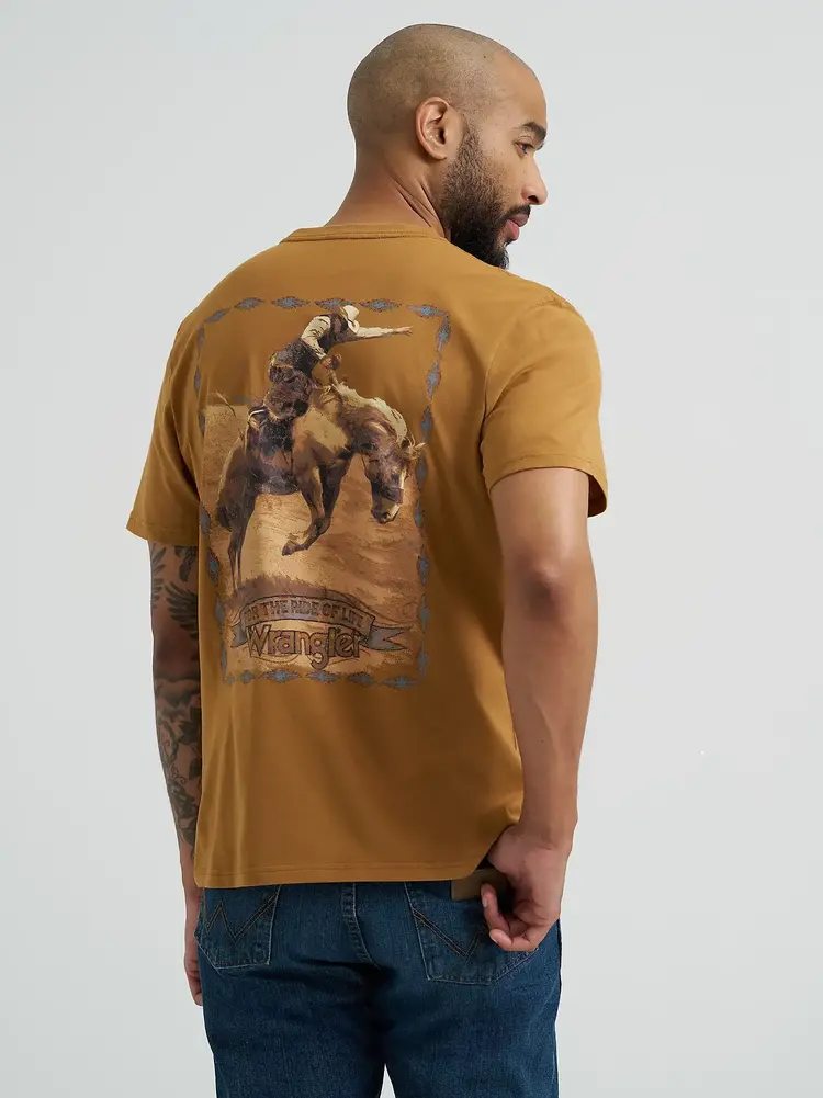 Wrangler Bucking Horse Tee Tabaco Brown