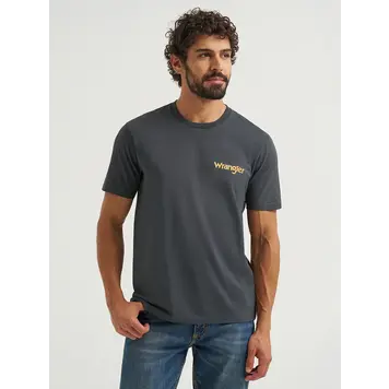 Wrangler Bucking Cowboy Graphic Tee Washed Black