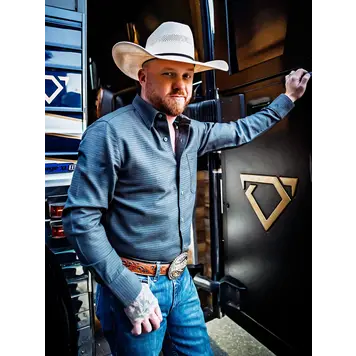 Wrangler Cody Johnson Button Down Black Shadow