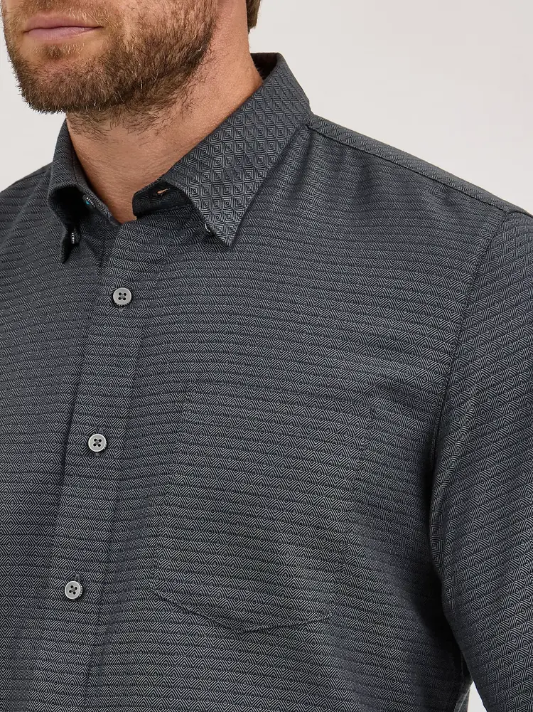 Wrangler Cody Johnson Button Down Black Shadow