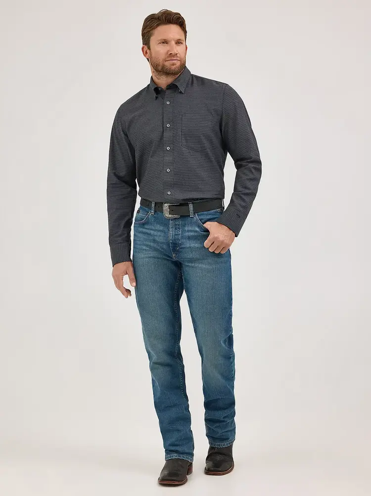 Wrangler Cody Johnson Button Down Black Shadow