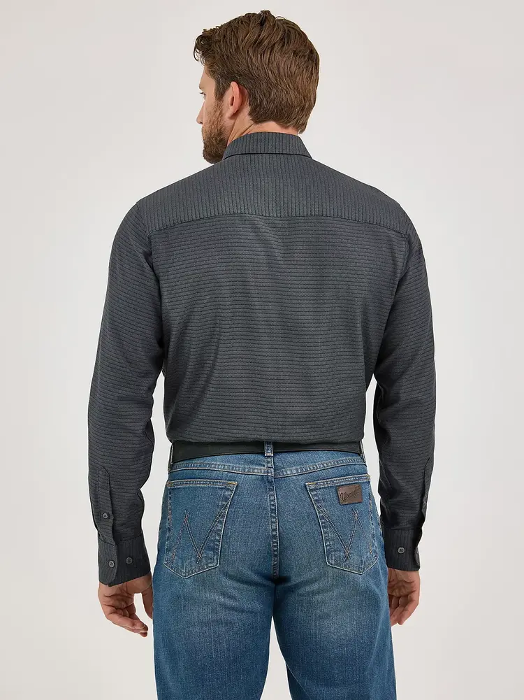 Wrangler Cody Johnson Button Down Black Shadow