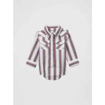 Wrangler Infant Bodysuit Brushpopper Red Stripe