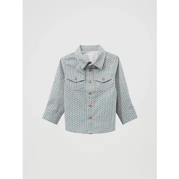 Wrangler Infant Toddler Snap Peacock Blue