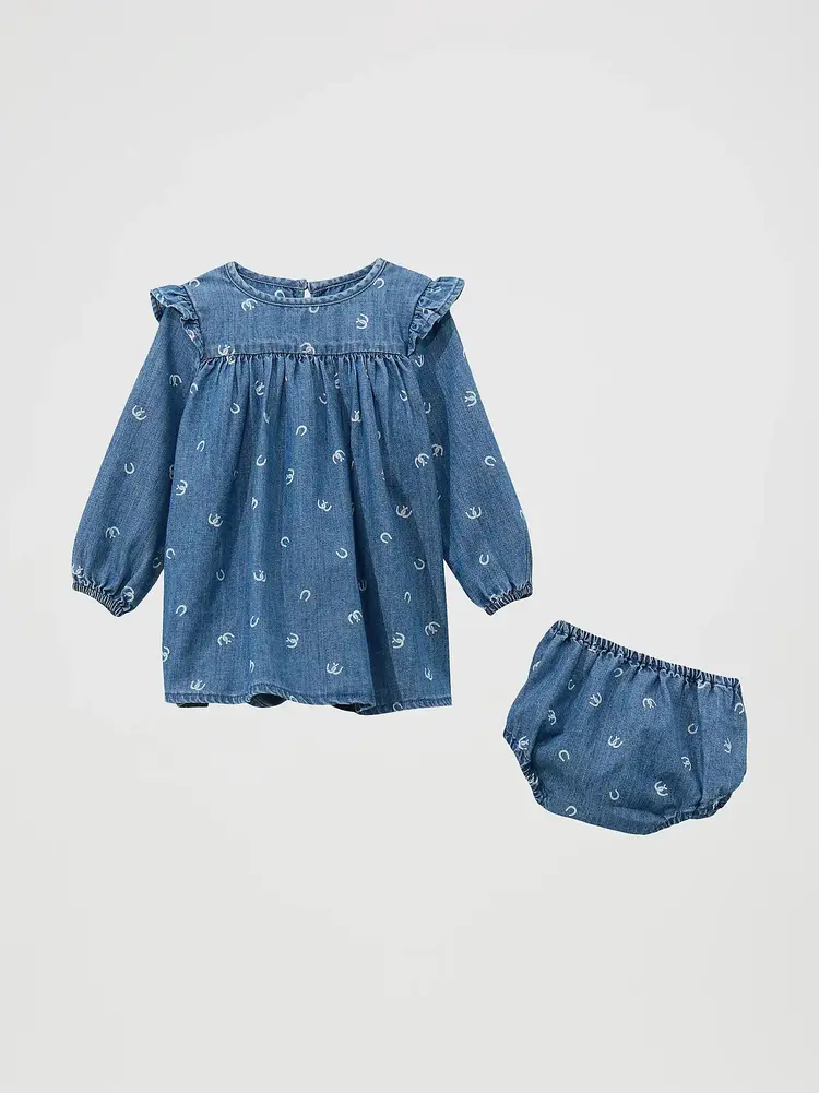 Wrangler Infant Toddler Denim Trapeze Dress