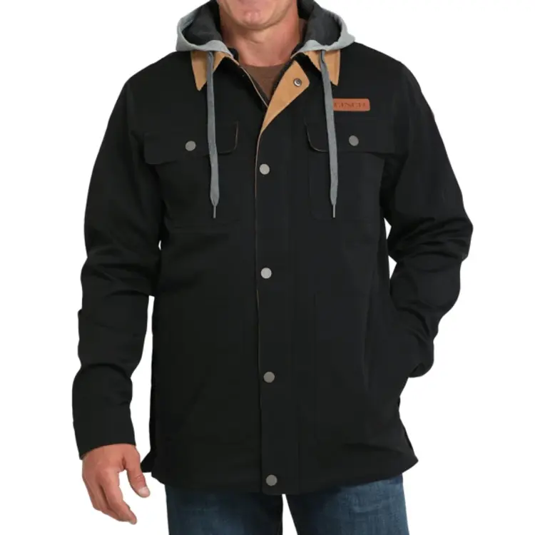 Cinch Waterproof Hooded Barn Coat Black