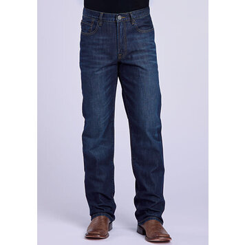 Stetson Zig Zag Pocket Mid Rise Relaxed Straight Leg