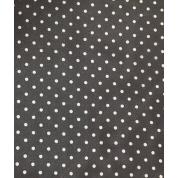 Wyoming Traders Charcoal Cowboy Polka Dot Silk Scarf