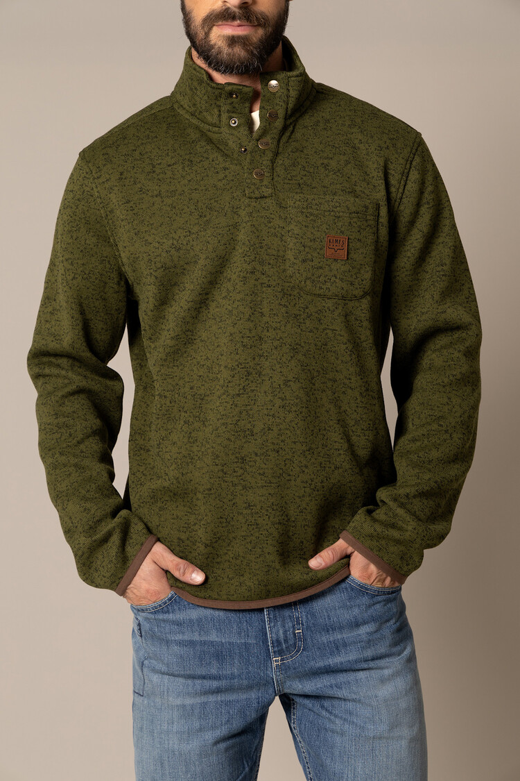 Kimes Ranch Julian Pullover Sweatshirt Army Green