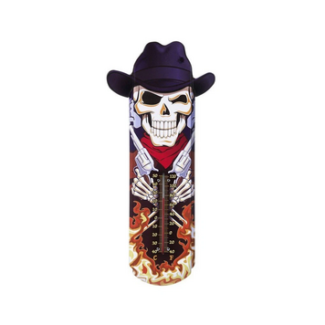 Tough 1 Decorative Tin Thermometer Skeleton
