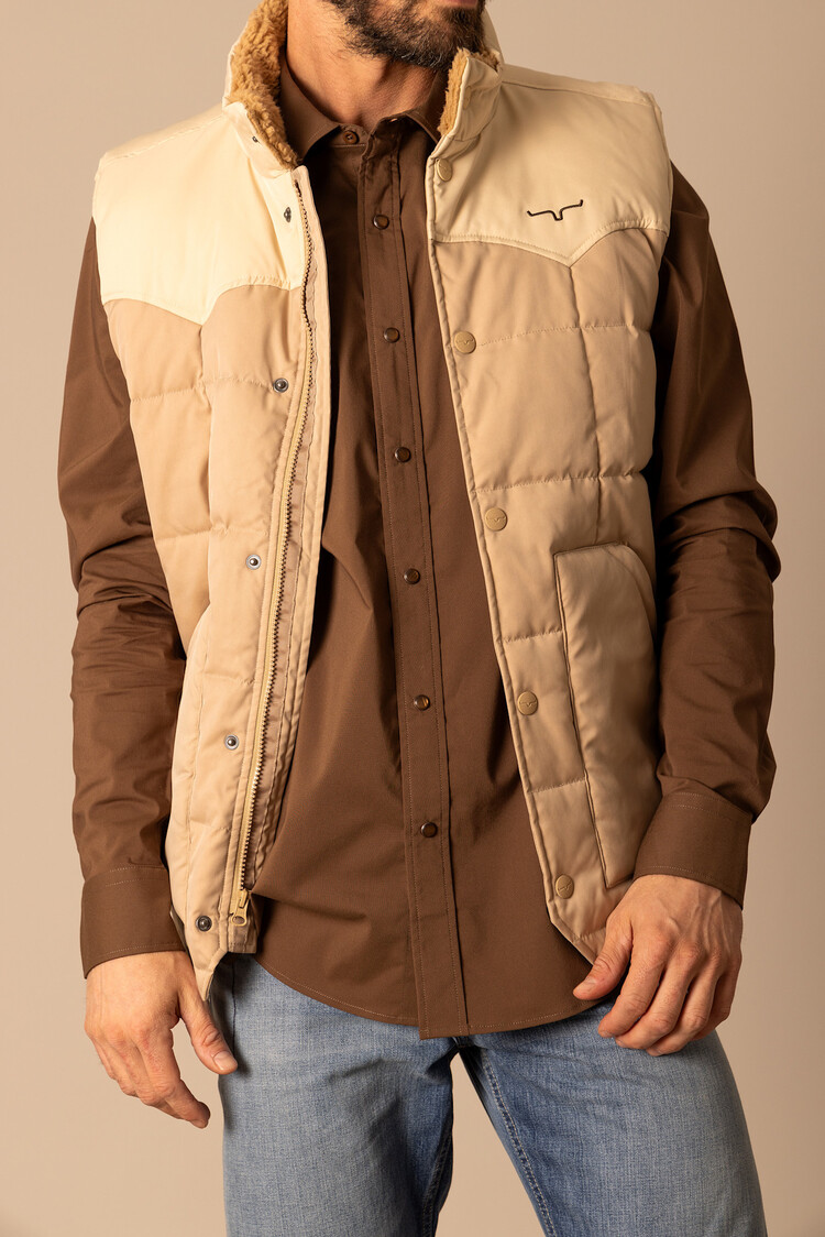 Kimes Ranch Muir Trail Vest Khaki