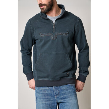 Kimes Ranch Rowell 1/4 Zip Sweatshirt Charcoal