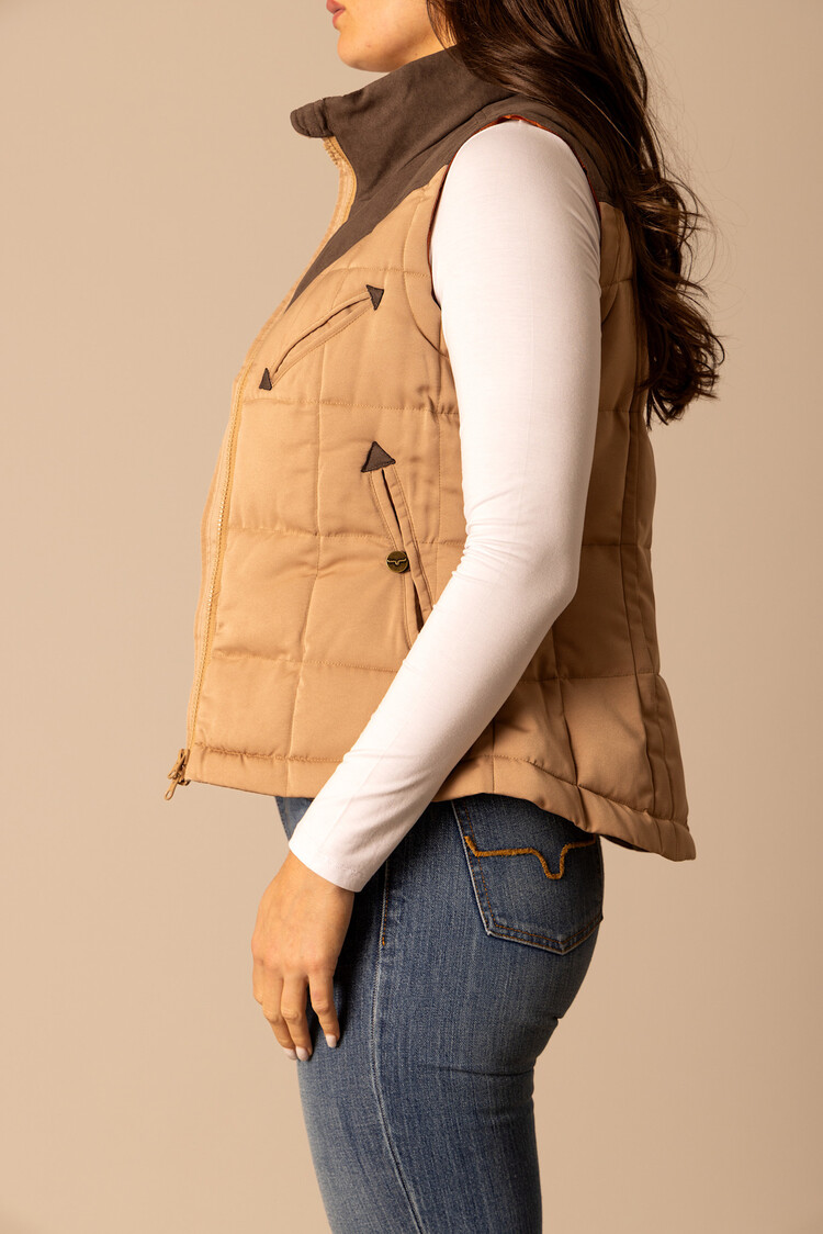 Kimes Ranch Lenora Zip Vest Coffee