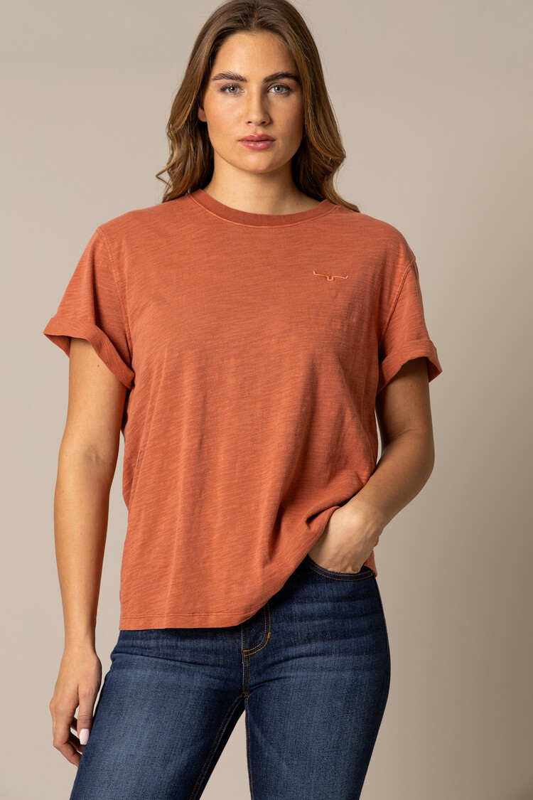 Kimes Ranch Ashley Tee Burnt Red