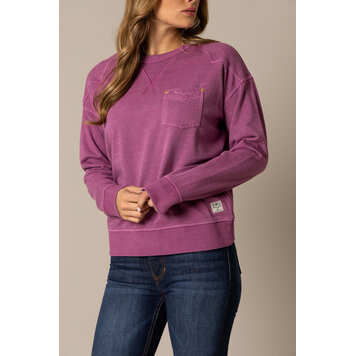 Kimes Ranch Gina Crewneck Sweatshirt Magenta