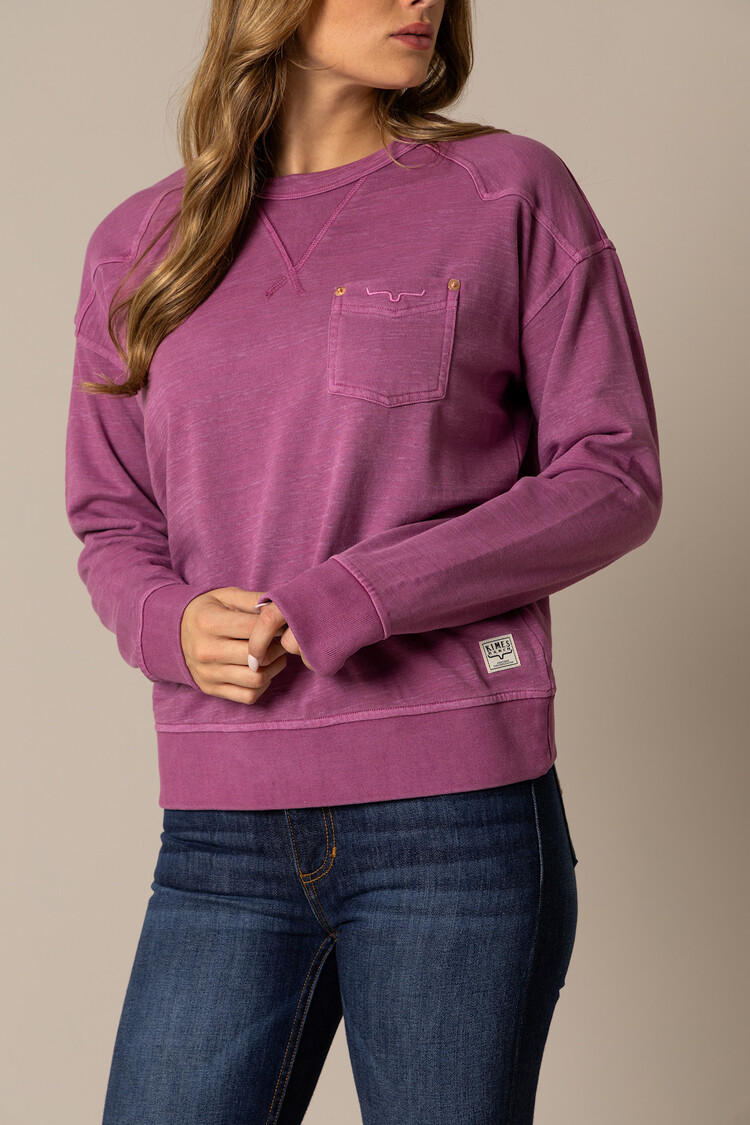 Kimes Ranch Gina Crewneck Sweatshirt Magenta